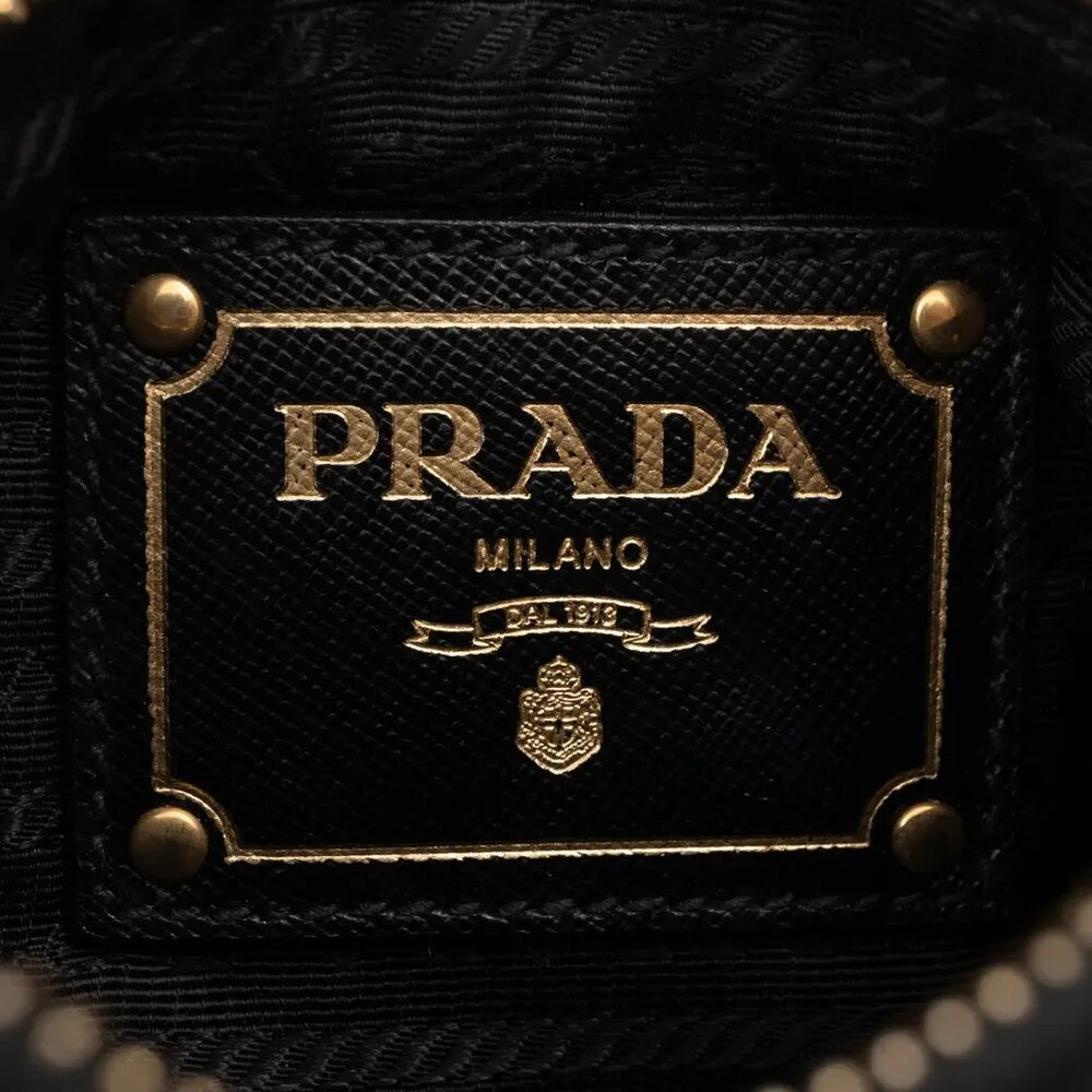 Prada Tessuto Oro Nylon Cutout Crossbody, Rare - Picture 12 of 15